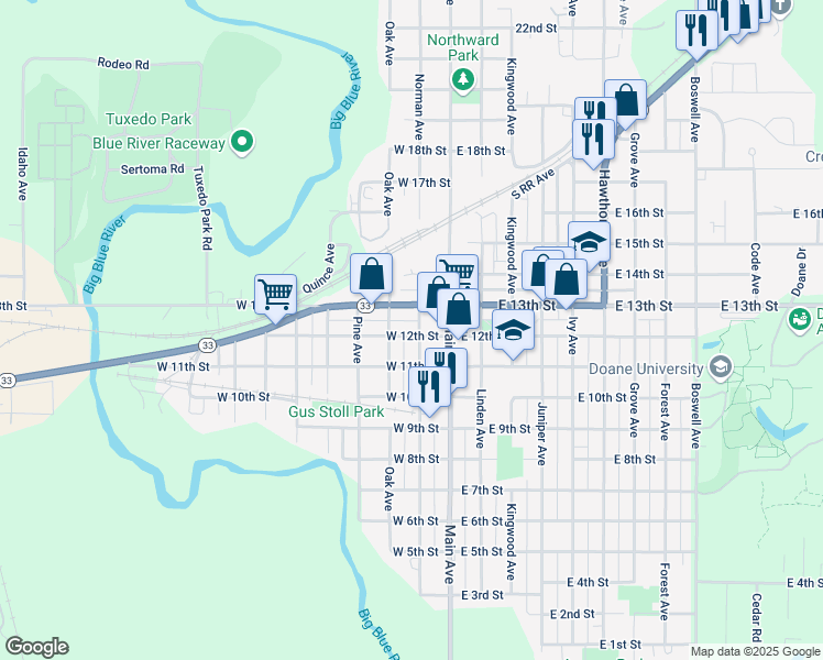 map of restaurants, bars, coffee shops, grocery stores, and more near in Crete