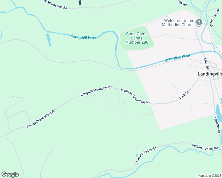 map of restaurants, bars, coffee shops, grocery stores, and more near 1485 Schuylkill Mountain Road in Schuylkill Haven