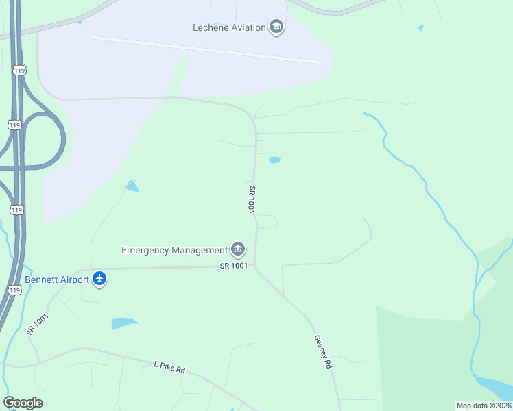 map of restaurants, bars, coffee shops, grocery stores, and more near 323 Geesey Road in Indiana