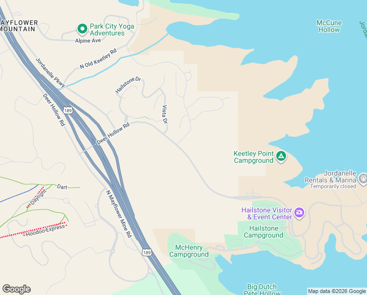 map of restaurants, bars, coffee shops, grocery stores, and more near Deer Hollow Road in Heber City