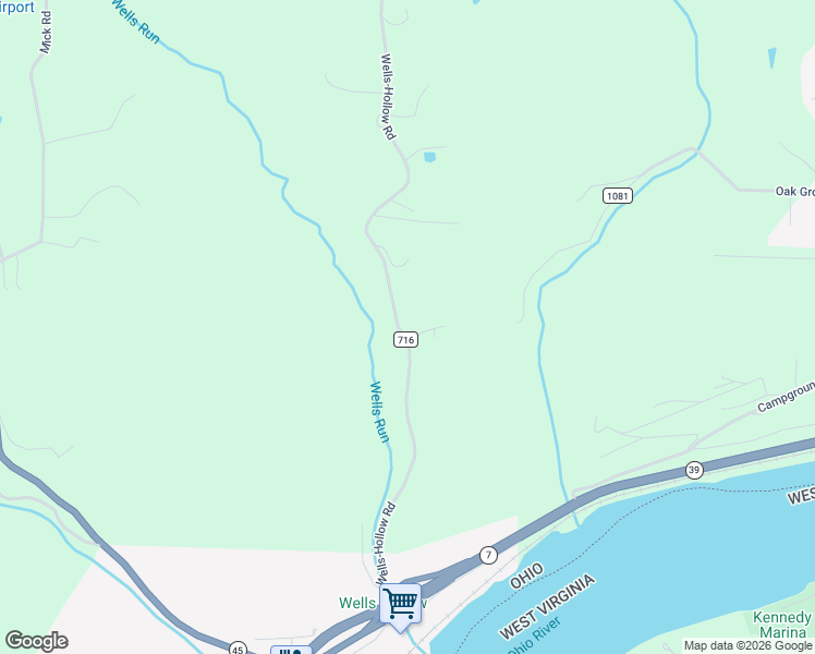 map of restaurants, bars, coffee shops, grocery stores, and more near 525 Wells-Hollow Road in Wellsville