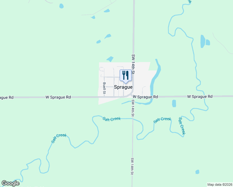 map of restaurants, bars, coffee shops, grocery stores, and more near 1601 West Sprague Road in Roca