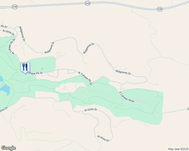 map of restaurants, bars, coffee shops, grocery stores, and more near 3495 Tuhaye Hollow in Kamas