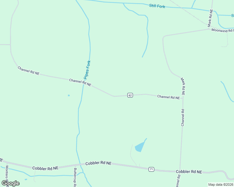 map of restaurants, bars, coffee shops, grocery stores, and more near 3300 Channel Road Northeast in Carrollton