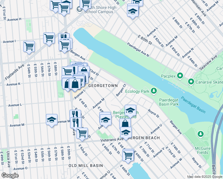 map of restaurants, bars, coffee shops, grocery stores, and more near in Brooklyn