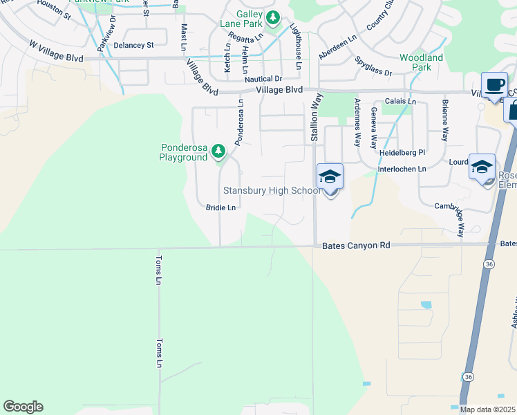 map of restaurants, bars, coffee shops, grocery stores, and more near 138 West Morning Glory Circle in Stansbury Park