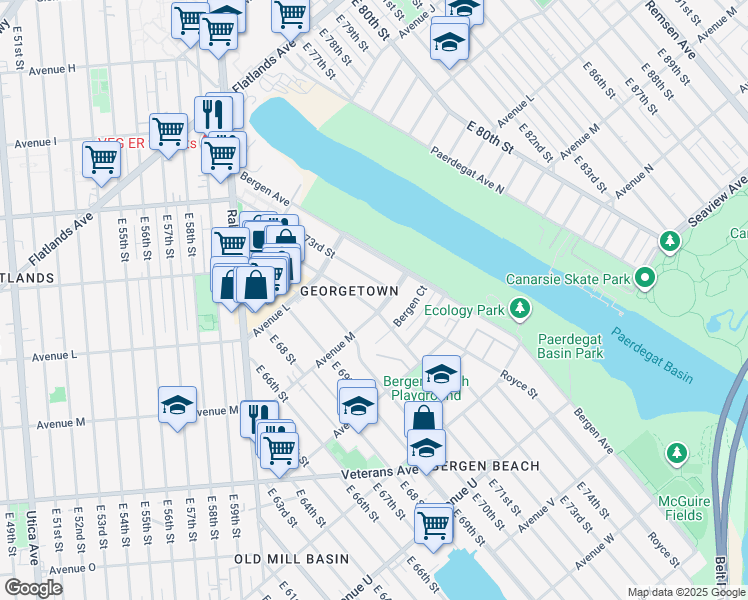 map of restaurants, bars, coffee shops, grocery stores, and more near in Brooklyn