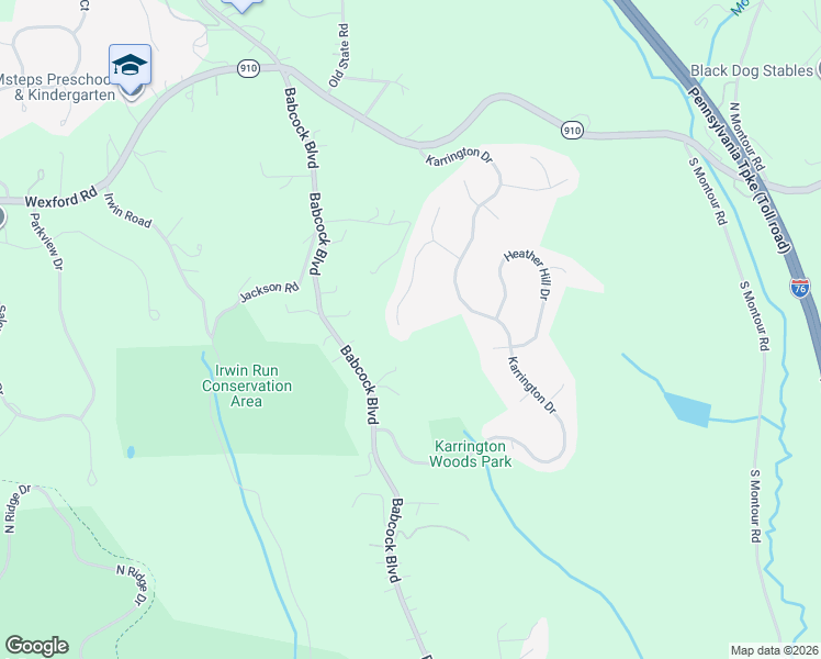 map of restaurants, bars, coffee shops, grocery stores, and more near 623 Karrastyn Court in Gibsonia