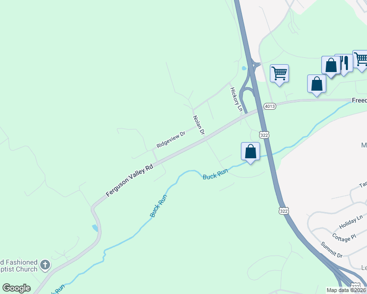 map of restaurants, bars, coffee shops, grocery stores, and more near 12744 Ferguson Valley Road in Lewistown