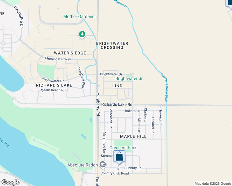 map of restaurants, bars, coffee shops, grocery stores, and more near 2226 Mainsail Drive in Fort Collins