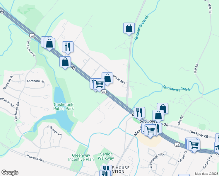 map of restaurants, bars, coffee shops, grocery stores, and more near in 