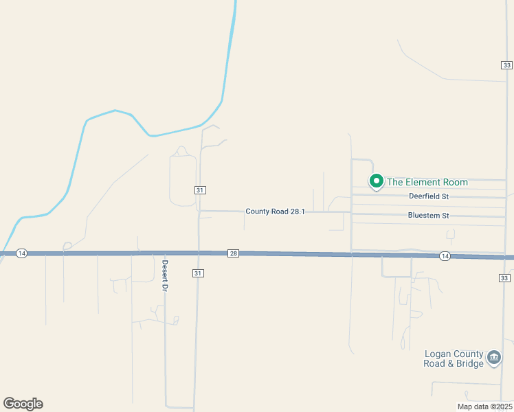 map of restaurants, bars, coffee shops, grocery stores, and more near 15197 County Road 28.1 in Sterling