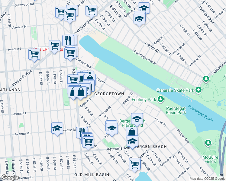 map of restaurants, bars, coffee shops, grocery stores, and more near in Brooklyn