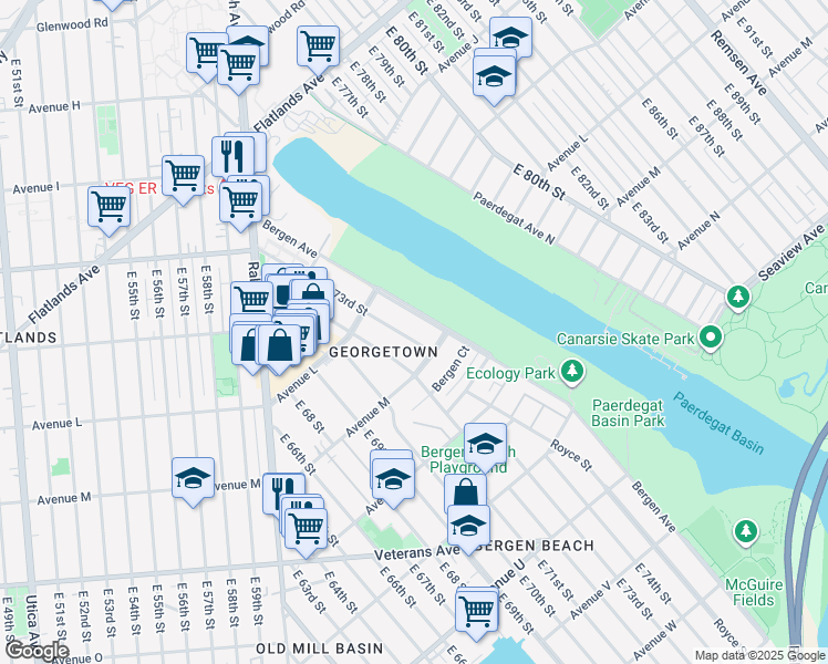 map of restaurants, bars, coffee shops, grocery stores, and more near in Brooklyn