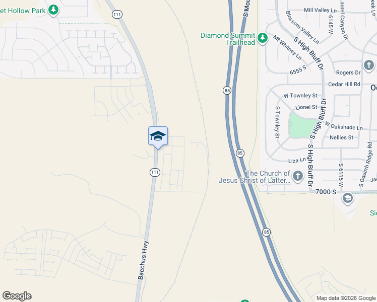 map of restaurants, bars, coffee shops, grocery stores, and more near South 415 West in South Jordan