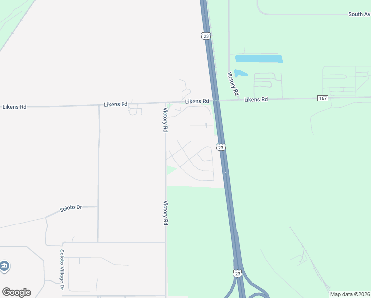 map of restaurants, bars, coffee shops, grocery stores, and more near 1922 Victory Road in Marion