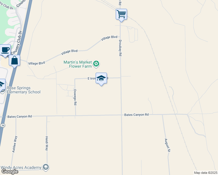 map of restaurants, bars, coffee shops, grocery stores, and more near 1122 Ironwood Road in Erda