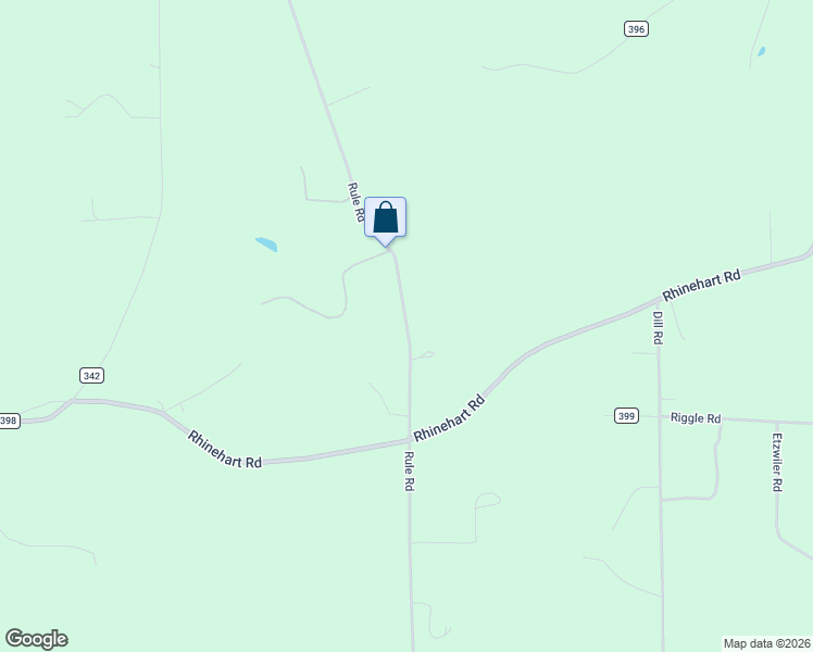 map of restaurants, bars, coffee shops, grocery stores, and more near Township Highway 344 in Richland County