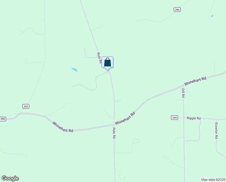 map of restaurants, bars, coffee shops, grocery stores, and more near Township Highway 344 in Richland County