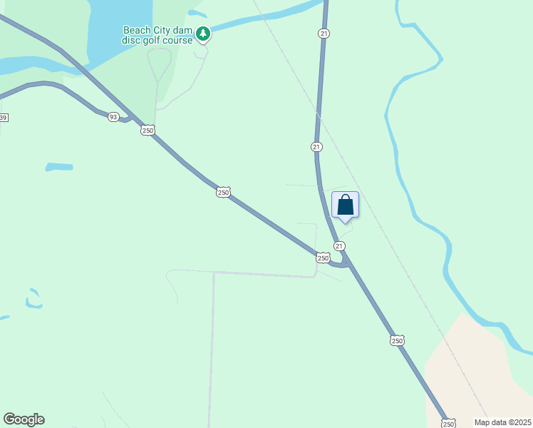 map of restaurants, bars, coffee shops, grocery stores, and more near 5181 U.S. 250 in Beach City