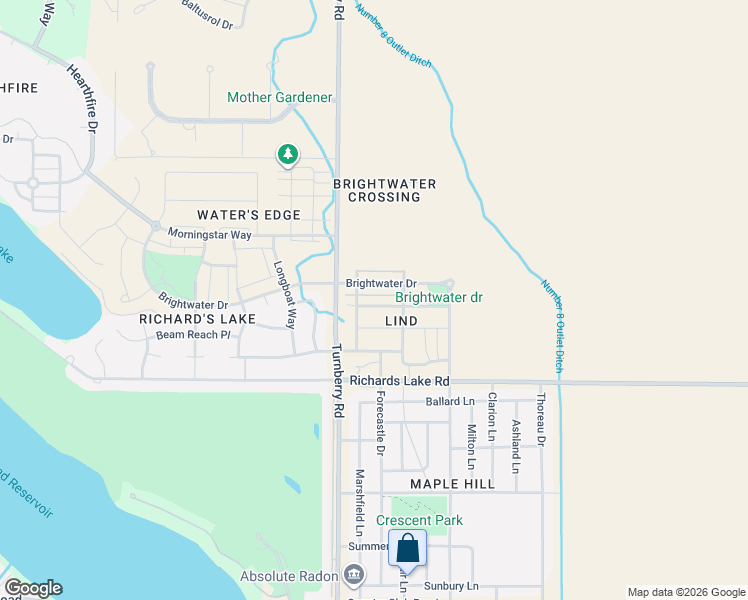 map of restaurants, bars, coffee shops, grocery stores, and more near 2132 Clipper Way in Fort Collins