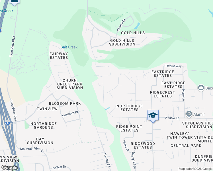 map of restaurants, bars, coffee shops, grocery stores, and more near 19072-19090 Hollow Lane in Redding
