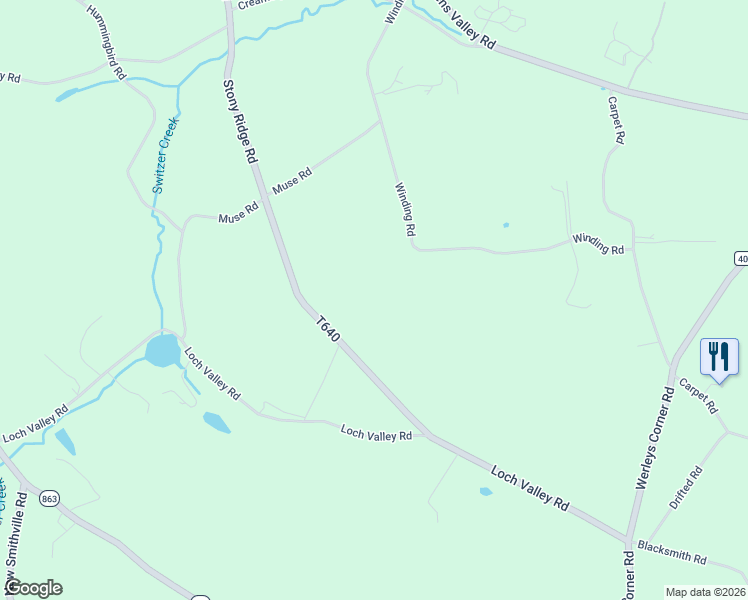 map of restaurants, bars, coffee shops, grocery stores, and more near 4563 Stony Ridge Road in New Tripoli