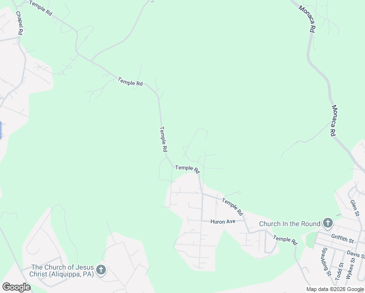 map of restaurants, bars, coffee shops, grocery stores, and more near 308 Fern St in Aliquippa