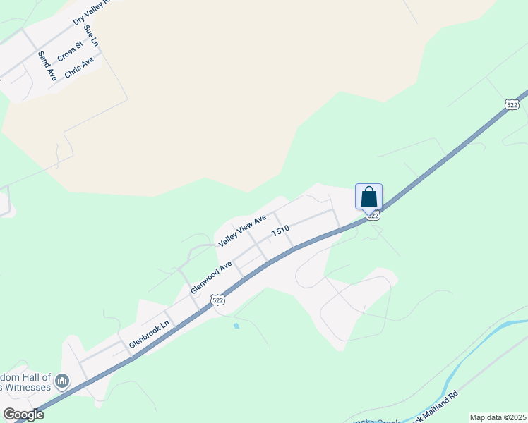 map of restaurants, bars, coffee shops, grocery stores, and more near 1833 Valley View Avenue in Lewistown