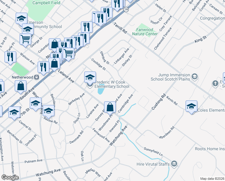 map of restaurants, bars, coffee shops, grocery stores, and more near 850 Adam Circle in Plainfield