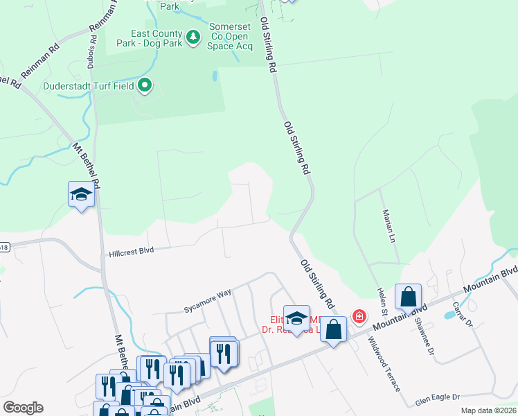 map of restaurants, bars, coffee shops, grocery stores, and more near 4 Isabella Way in Warren