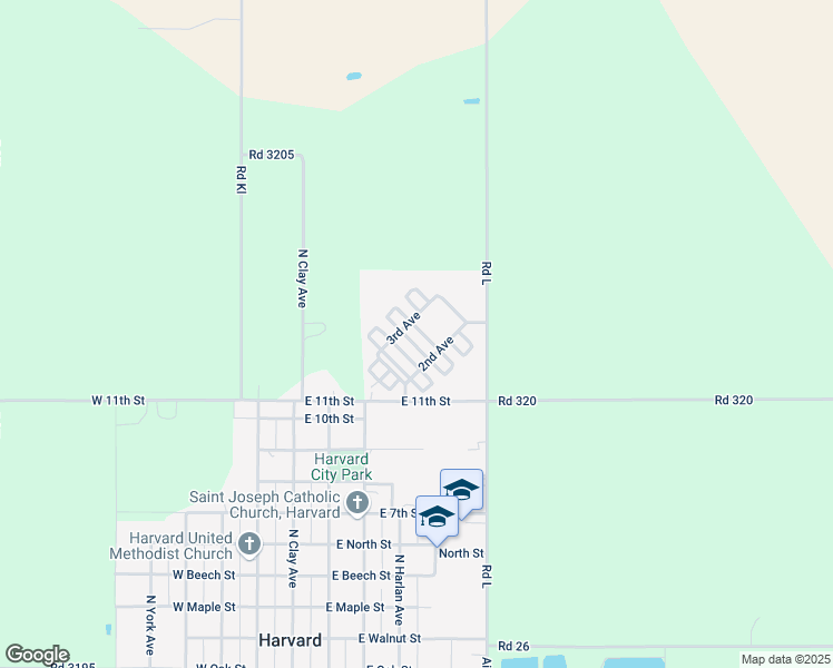 map of restaurants, bars, coffee shops, grocery stores, and more near 213 Olive Street in Harvard