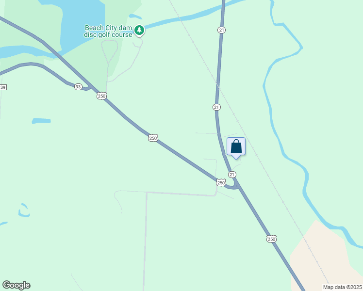 map of restaurants, bars, coffee shops, grocery stores, and more near 5181 U.S. 250 in Beach City