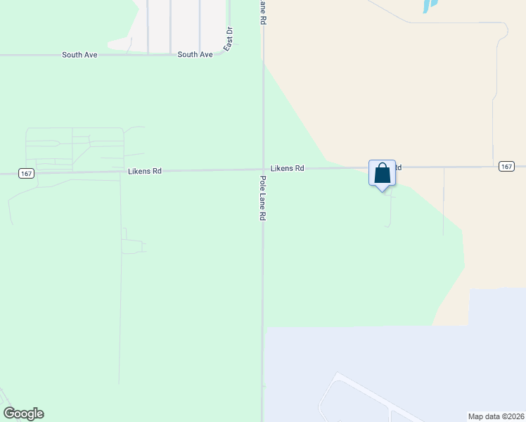 map of restaurants, bars, coffee shops, grocery stores, and more near County Highway 174 in Marion County