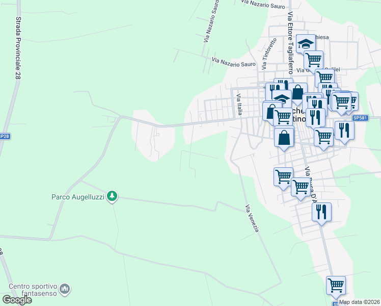 map of restaurants, bars, coffee shops, grocery stores, and more near in Province of Brindisi