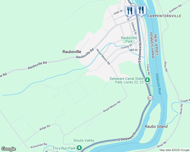 map of restaurants, bars, coffee shops, grocery stores, and more near 45 Woodside Drive in Easton