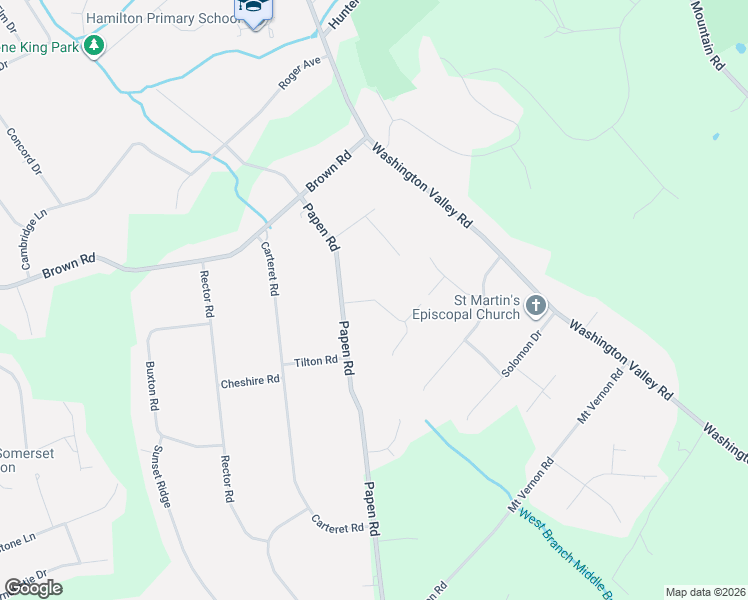 map of restaurants, bars, coffee shops, grocery stores, and more near 1361 Well Road in Bridgewater Township
