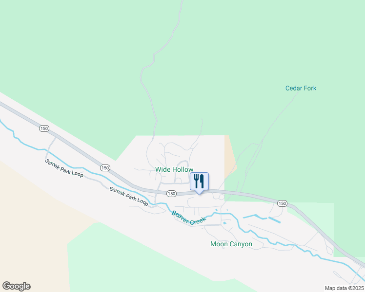 map of restaurants, bars, coffee shops, grocery stores, and more near 2431 Upper Ridge Road in Kamas