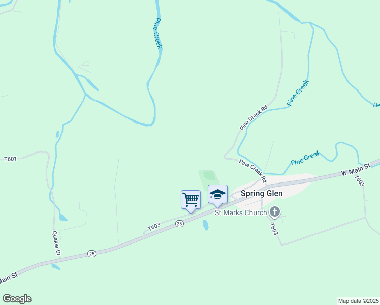 map of restaurants, bars, coffee shops, grocery stores, and more near in Spring Glen