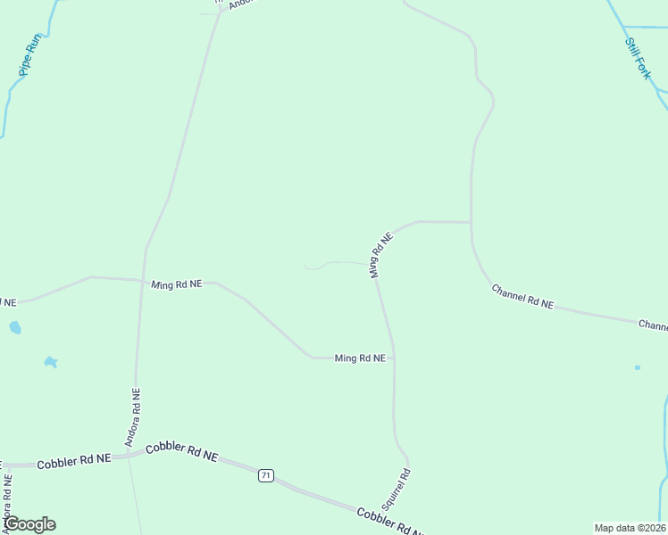 map of restaurants, bars, coffee shops, grocery stores, and more near 3801 Ming Road Northeast in Carrollton