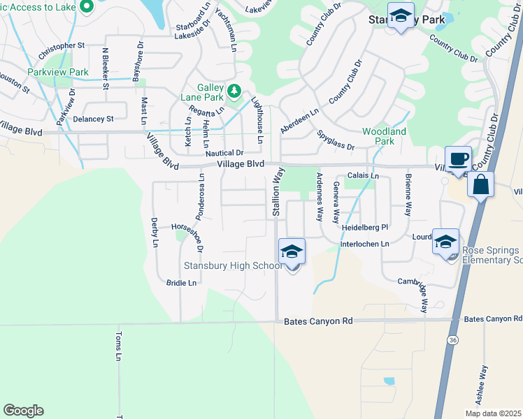 map of restaurants, bars, coffee shops, grocery stores, and more near 5491 North Shady Brook Lane in Stansbury Park