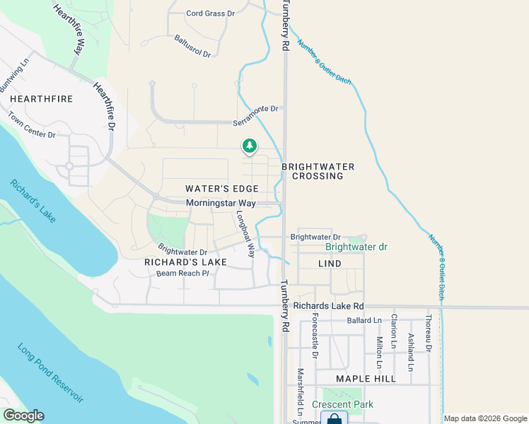 map of restaurants, bars, coffee shops, grocery stores, and more near 2015 Morningstar Way in Fort Collins