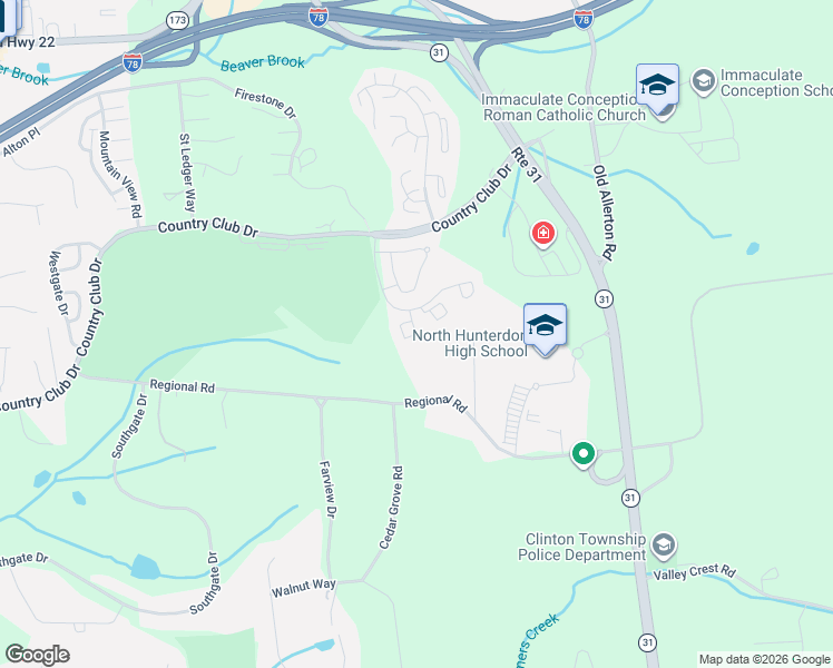 map of restaurants, bars, coffee shops, grocery stores, and more near 20 Westchester Terrace in Clinton Township