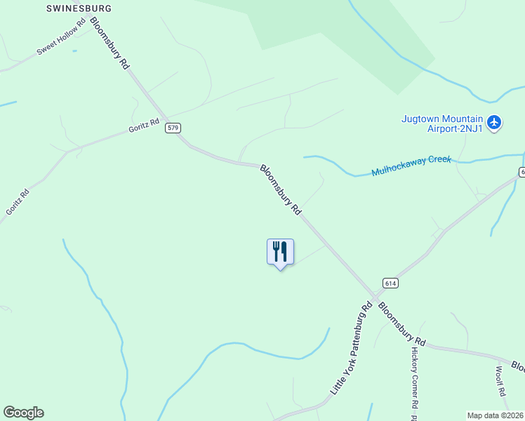 map of restaurants, bars, coffee shops, grocery stores, and more near 348 County Road 579 in Alexandria