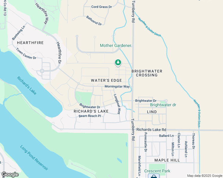 map of restaurants, bars, coffee shops, grocery stores, and more near 1911 Morningstar Way in Fort Collins