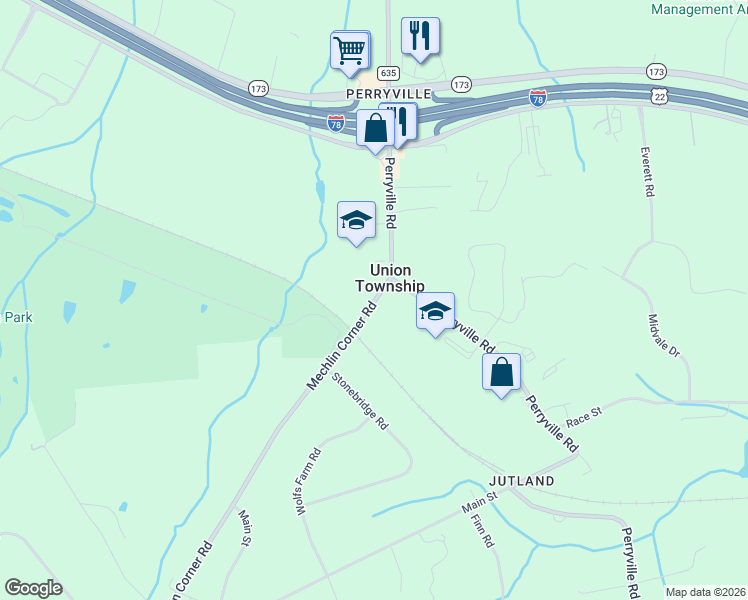 map of restaurants, bars, coffee shops, grocery stores, and more near 750 County Road 625 in Hampton