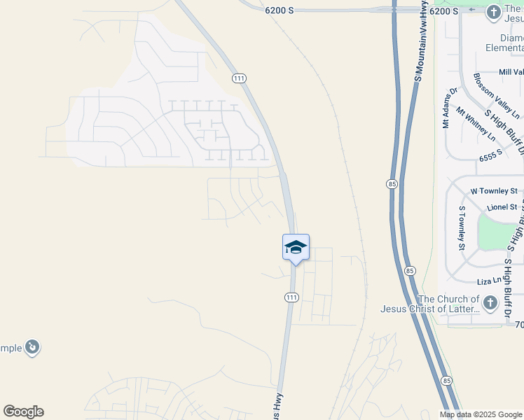 map of restaurants, bars, coffee shops, grocery stores, and more near 6708 South Glade Creek Drive in West Jordan