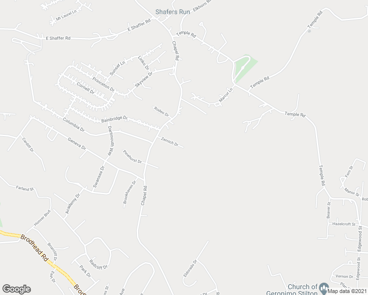 map of restaurants, bars, coffee shops, grocery stores, and more near 199 Zernich Drive in Aliquippa