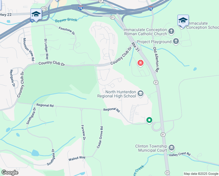 map of restaurants, bars, coffee shops, grocery stores, and more near 20 Westchester Terrace in Clinton Township