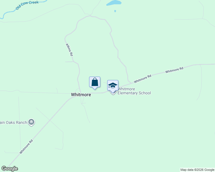 map of restaurants, bars, coffee shops, grocery stores, and more near 30611 Whitmore Road in Whitmore